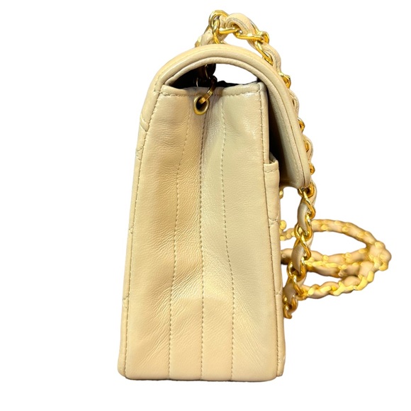 Chanel Gold Diana Lambskin Leather 90s Era Crossbody Bag - Picture 5 of 6